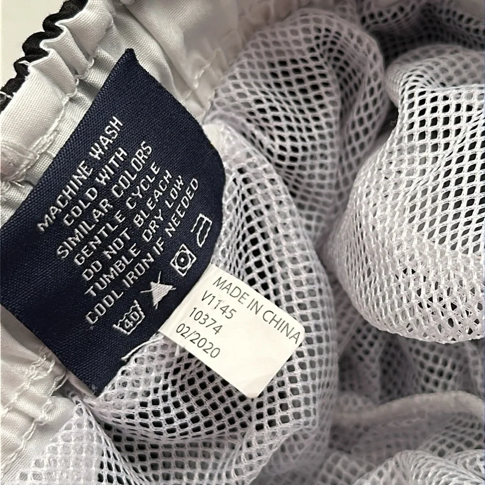 Hanalei Bay black and white mesh lined swim trunks
